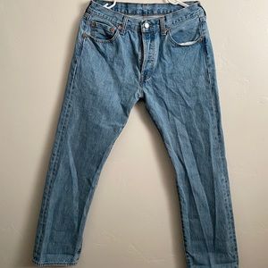 Levi’s 501 Straight Lightwash Denim Jeans 30x29